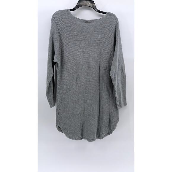 MICHAEL MICHAEL KORS Women’s Light Gray Scoop-Neck Long Sleeve Tunic Sweater SZM - Picture 2 of 10